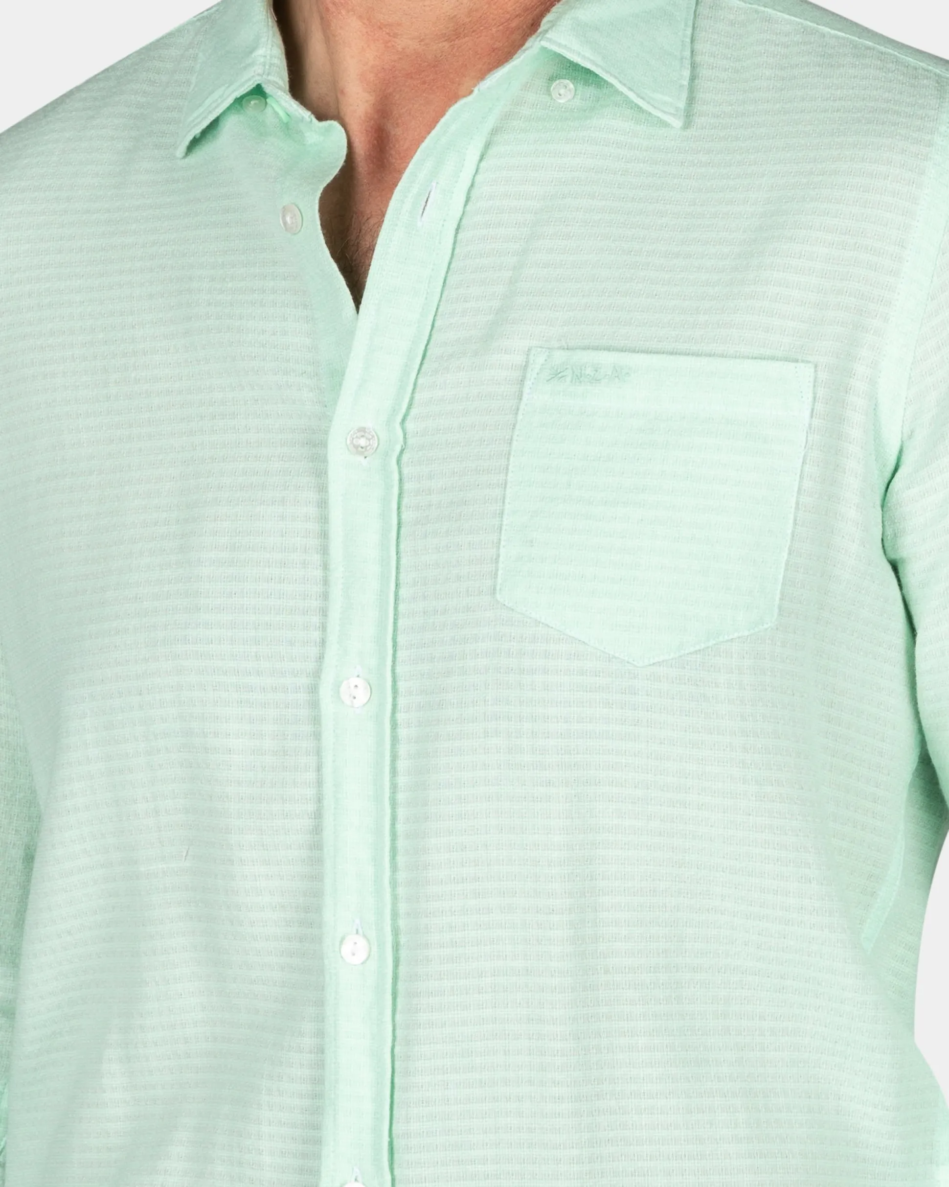 Cotton shirt - Teal Green