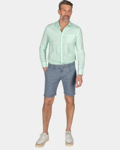 Cotton shirt - Teal Green