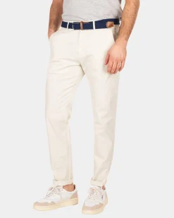 Cotton stretch chino - Cream