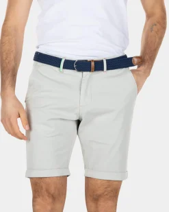 Cotton stretch chino shorts Grey