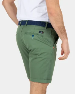 Cotton stretch chino shorts - Active Army