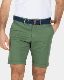 Cotton stretch chino shorts - Active Army