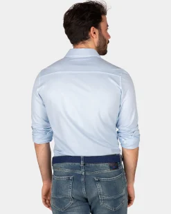 Cottton knitted shirt - Rhythm Blue