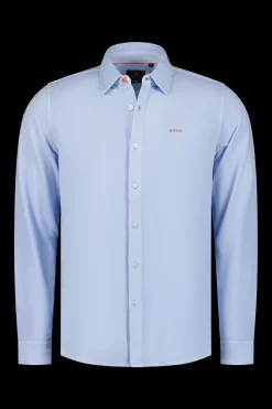 Cottton knitted shirt - Rhythm Blue