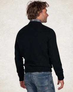 Crew neck wool blend pullover - Crushing Green