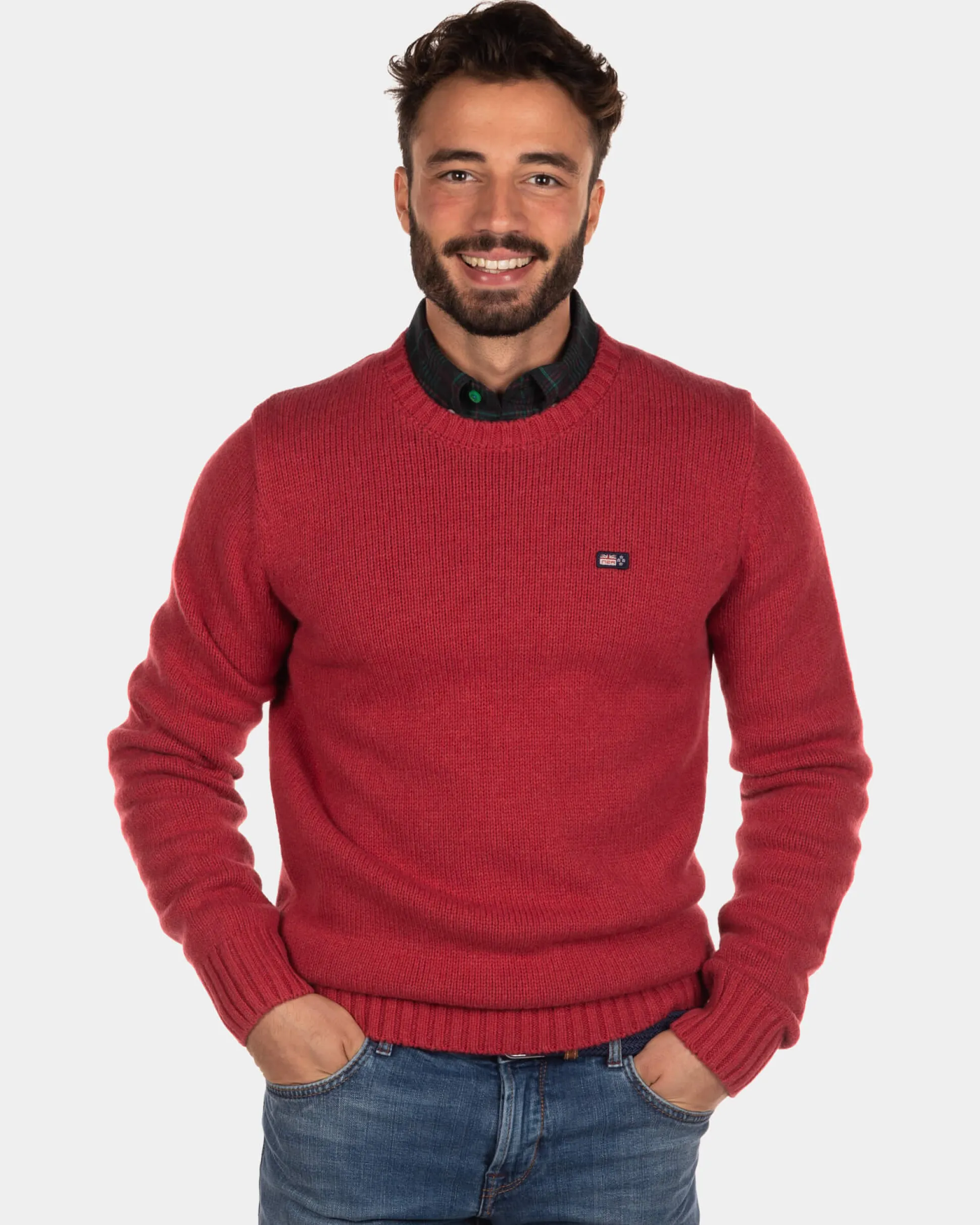 Crewneck jumper Stag - Cardinal Red
