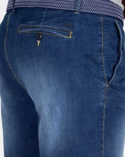 Dark Blue Denim Shorts