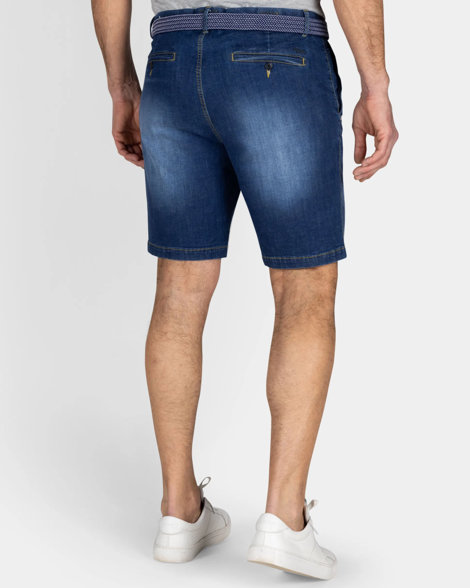 Dark Blue Denim Shorts