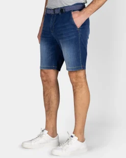 Dark Blue Denim Shorts