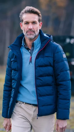 Dark blue padded jacket - Winter Navy
