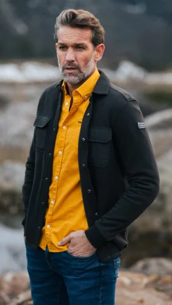 Dark brown fleece overshirt - Dark Mocca