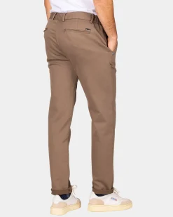 Dark brown jersey chino - Dark Mocca