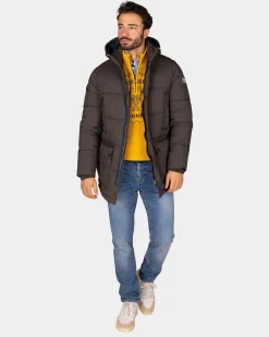 Dark brown quilted jacket - Dark Mocca