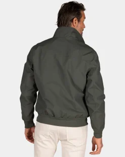 Dark green bomber jacket