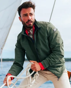 Dark green bomber jacket