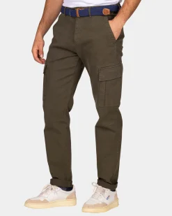 Dark green cargo pants - Quartz Green