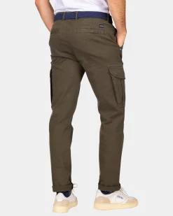Dark green cargo pants - Quartz Green