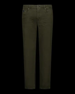 Dark green stretch jeans - Gravel Green