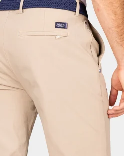 Ecru chino with stretch - Shimmering Sand