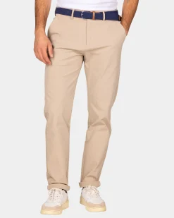 Ecru chino with stretch - Shimmering Sand