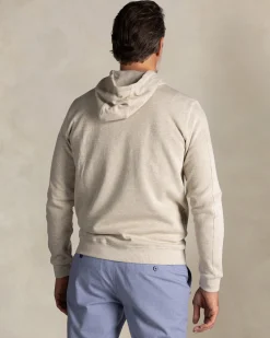 Ecru cotton hoodie