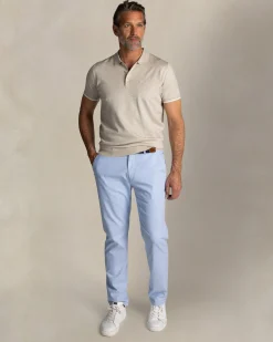 Ecru knit polo