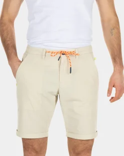 Effen katoenen chino shorts - Light Kit