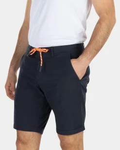 Effen katoenen chino shorts - High Summer Navy