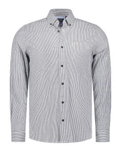 Fine striped gray shirt