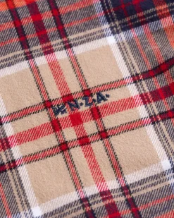 Flannel checkered shirt Opotiki - Orange Multicolour