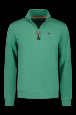 Fleece half zip sweater - Amazon Green