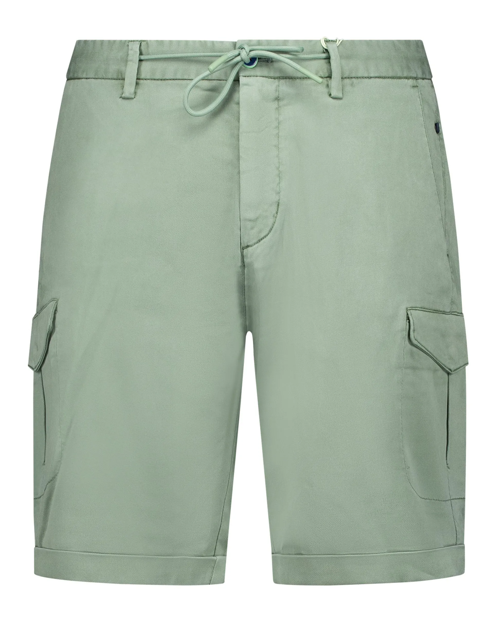 Green Cargo Shorts with Stretch