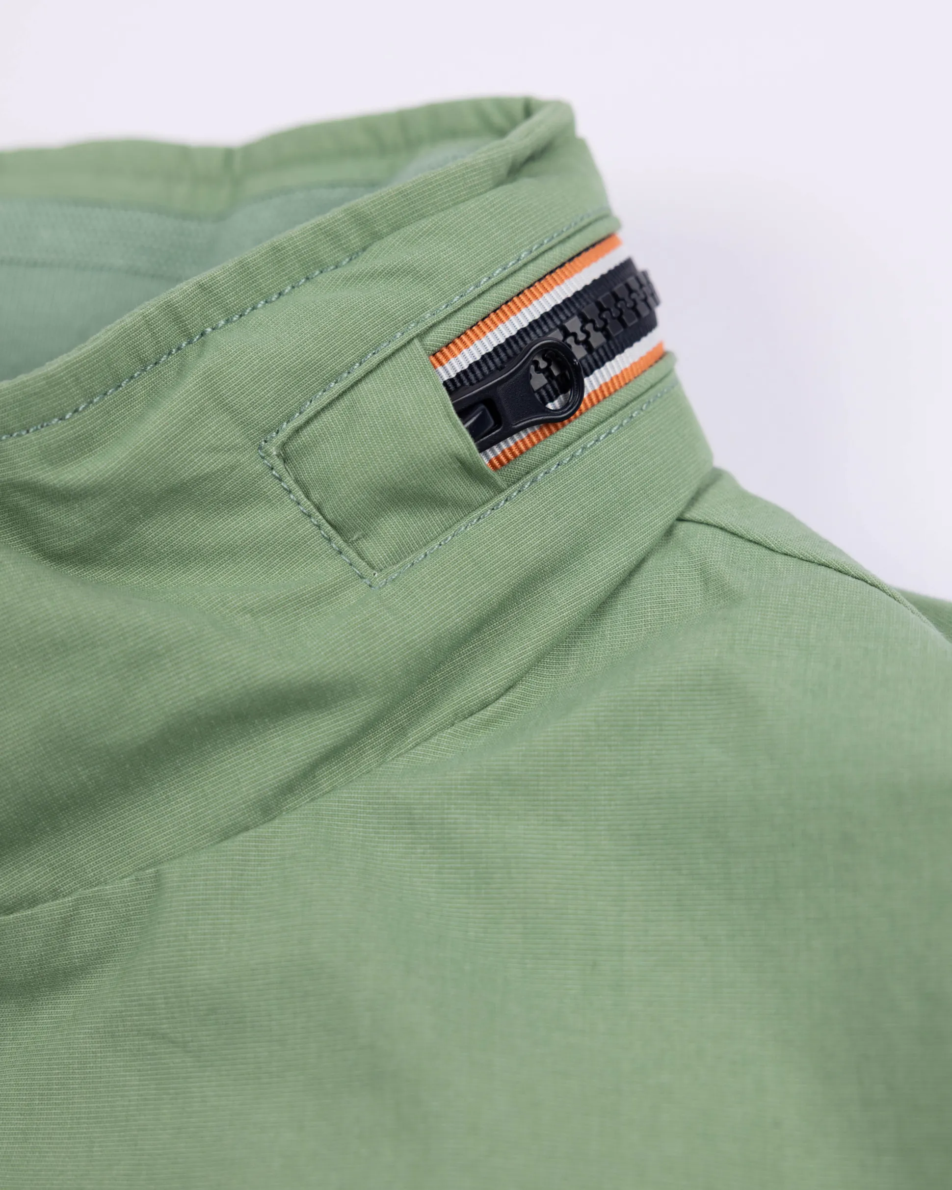 Green cotton bomber