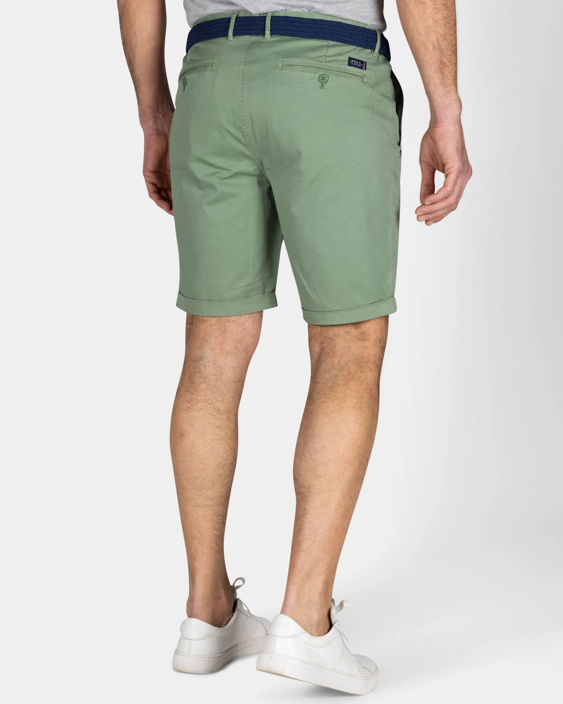 Green Cotton Chino Shorts