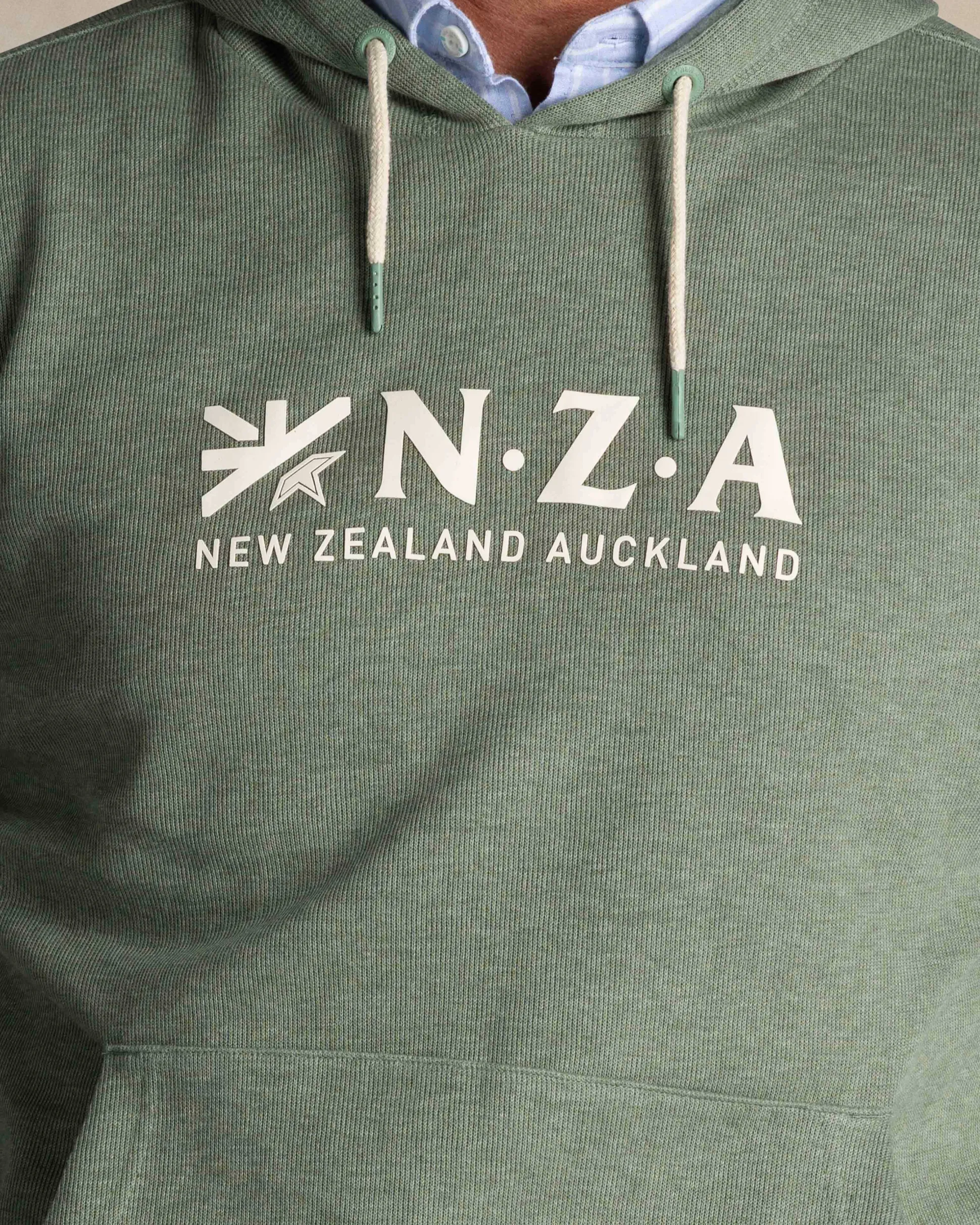 Green cotton hoodie