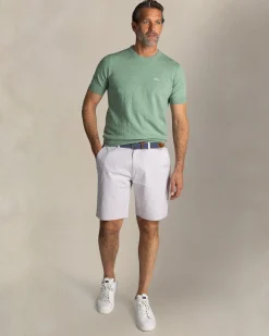Green cotton knit tee