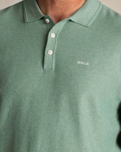 Green cotton rugby sweater