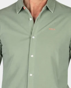 Green cotton shirt - Mellow Army