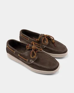 Green Leather Boat Shoes