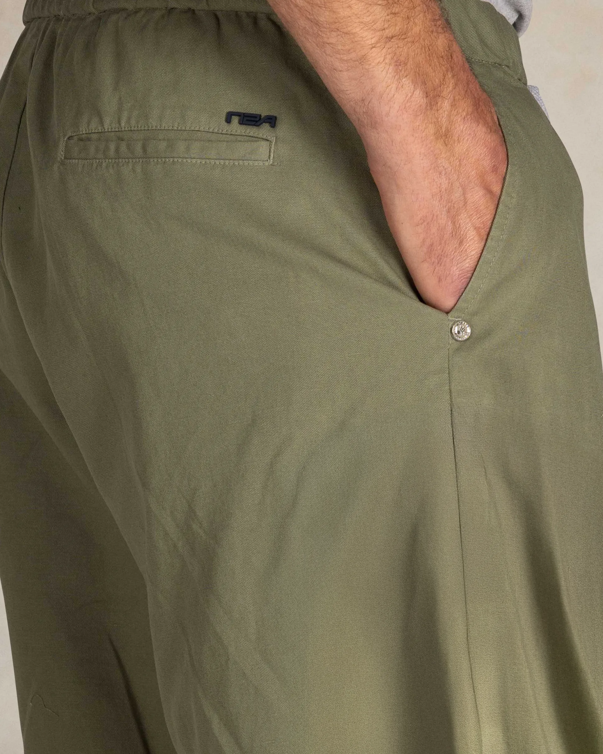 Green safari shorts