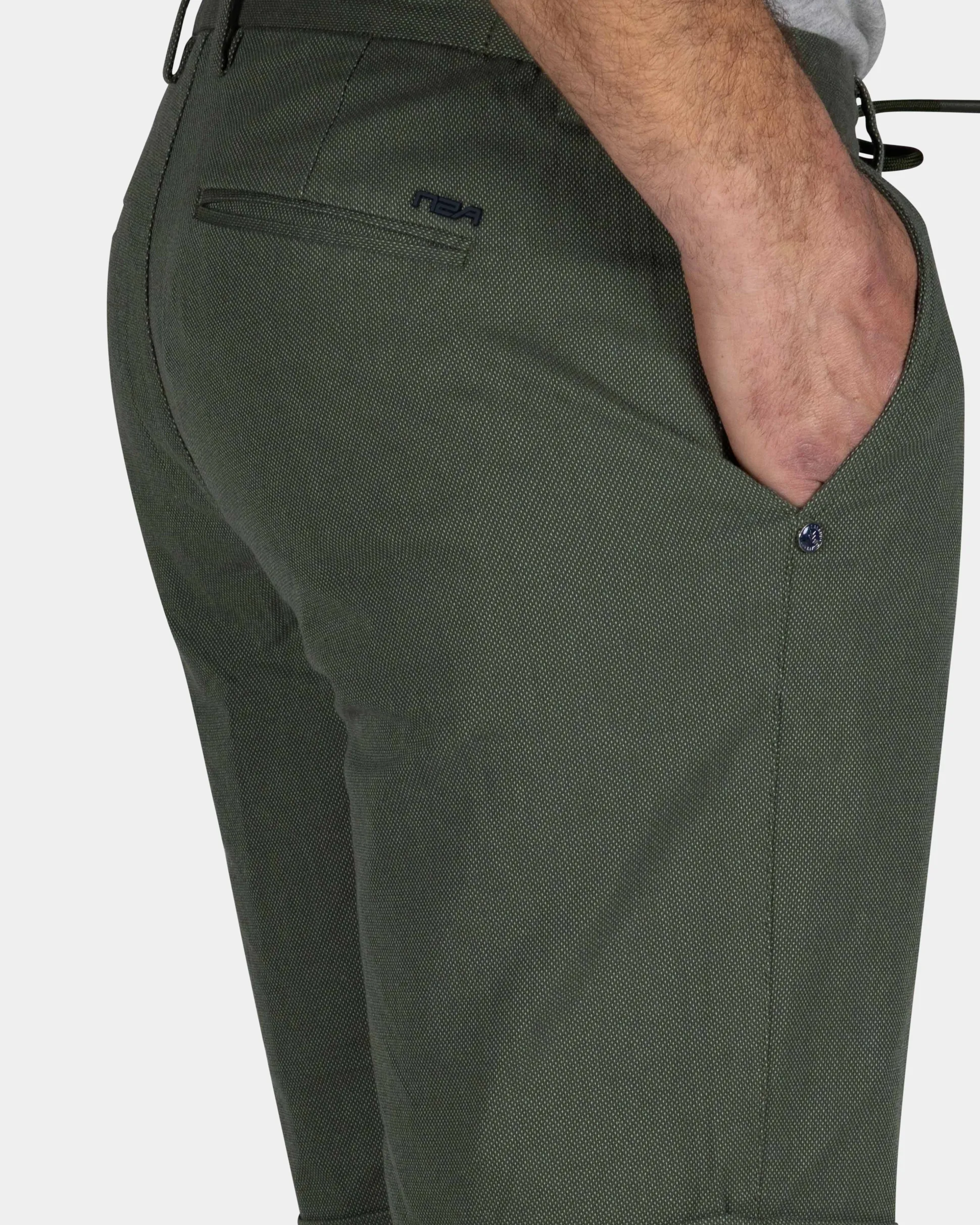 Green Stretch Chino Shorts