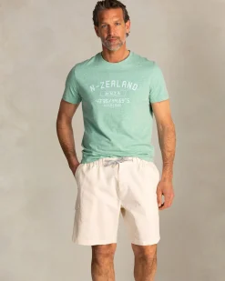 Green T-shirt with NZA logo on the chest