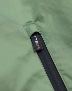 Green twill bomber