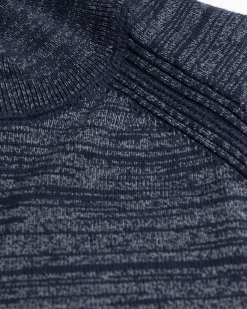 Grey cotton jumper with zipper - Reef Navy