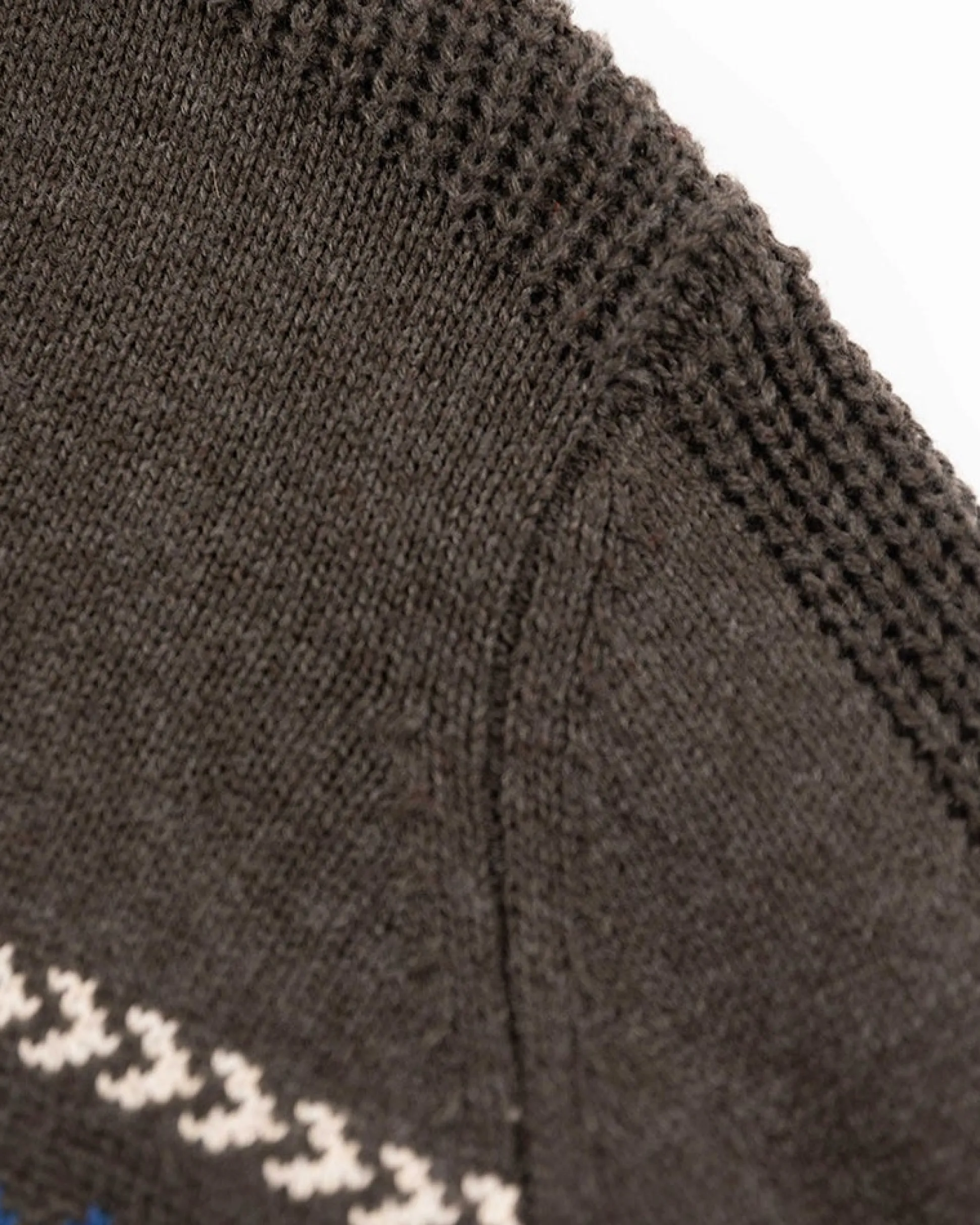 Half buttoned knitted pullover - Smoked Green