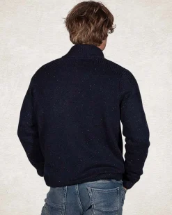Half buttoned plain pullover - Pitch Navy