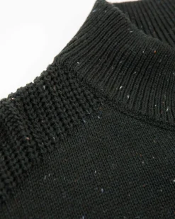 Half buttoned plain pullover - Crushing Green