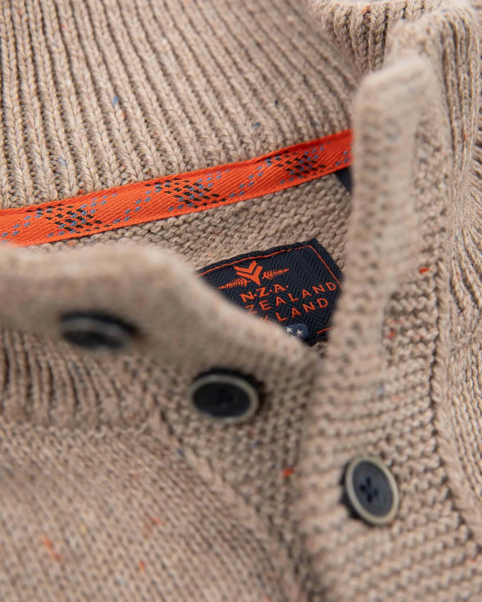Half buttoned plain pullover - Sahara Sand