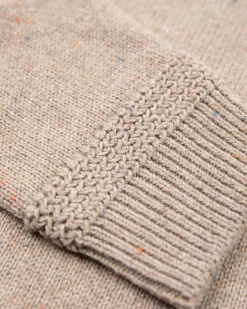Half buttoned plain pullover - Sahara Sand