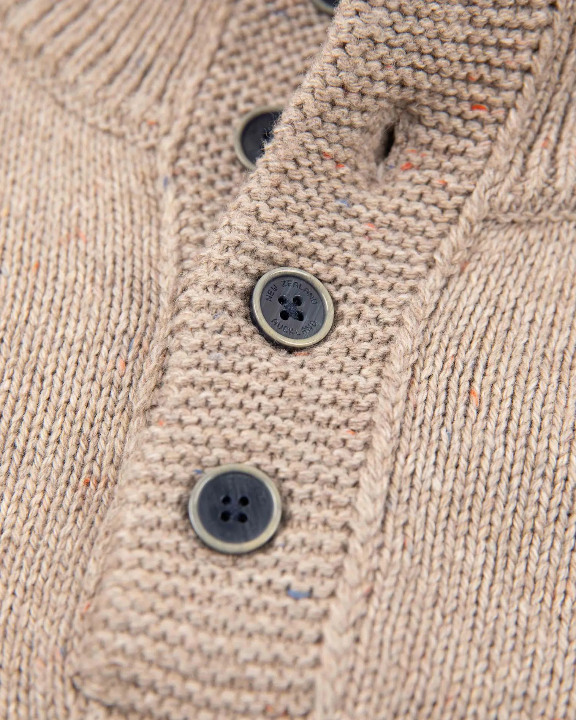Half buttoned plain pullover - Sahara Sand